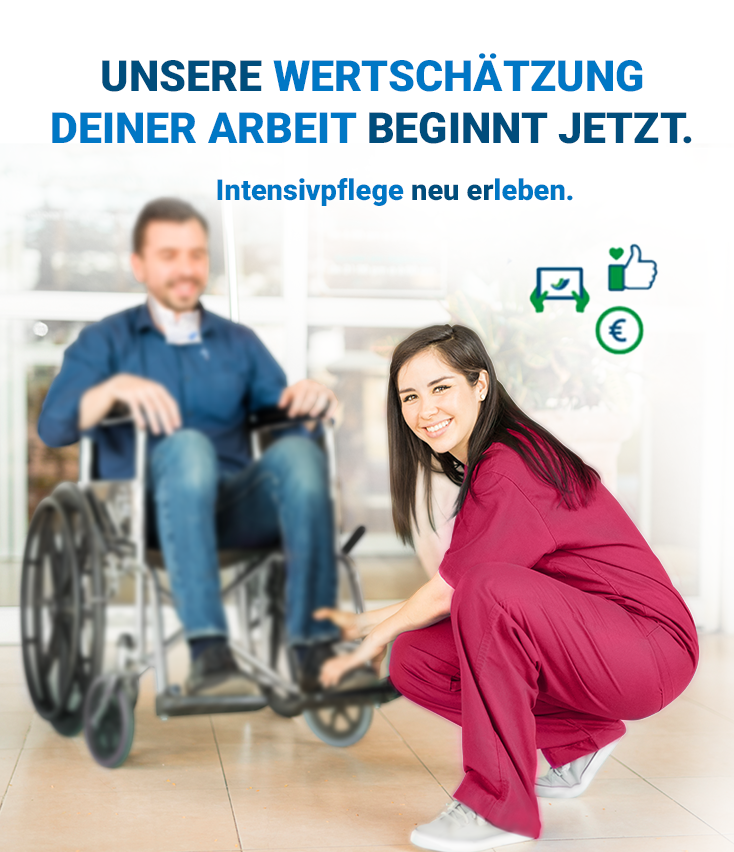 Frau unterstützt hilfsbedürftigem mann im Rollstuhl